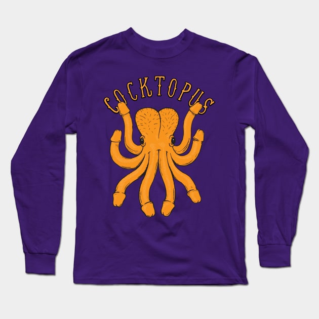 Cocktopus Long Sleeve T-Shirt by tenaciousva